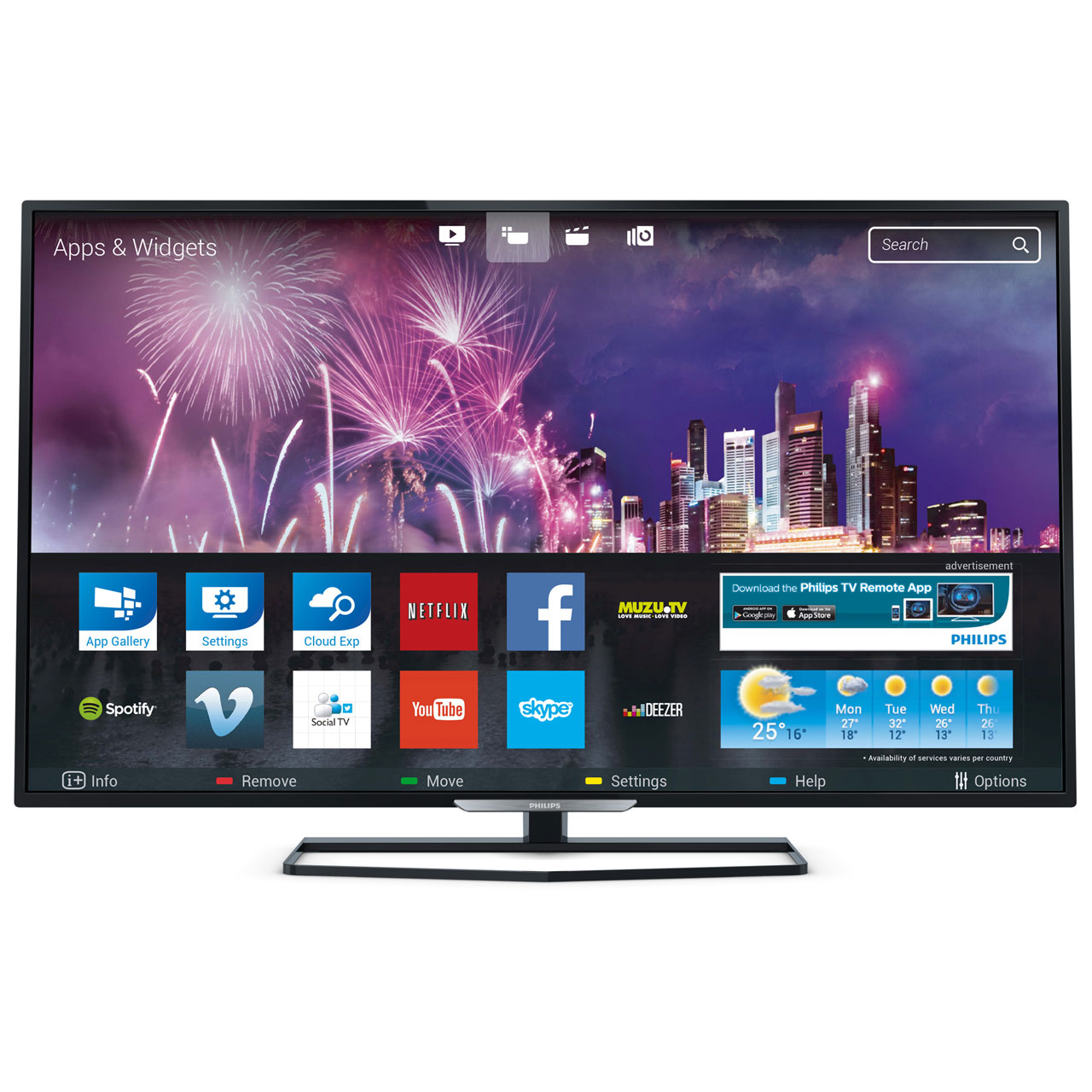 Philips 55PFT5509 55" Full HD 1080p Smart LED TV Freeview HD HDMI USB ...